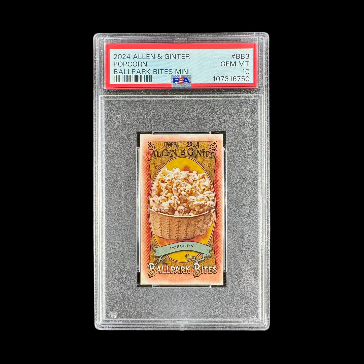 2024 Popcorn Allen & Ginter Ballpark Bites mini PSA 10
