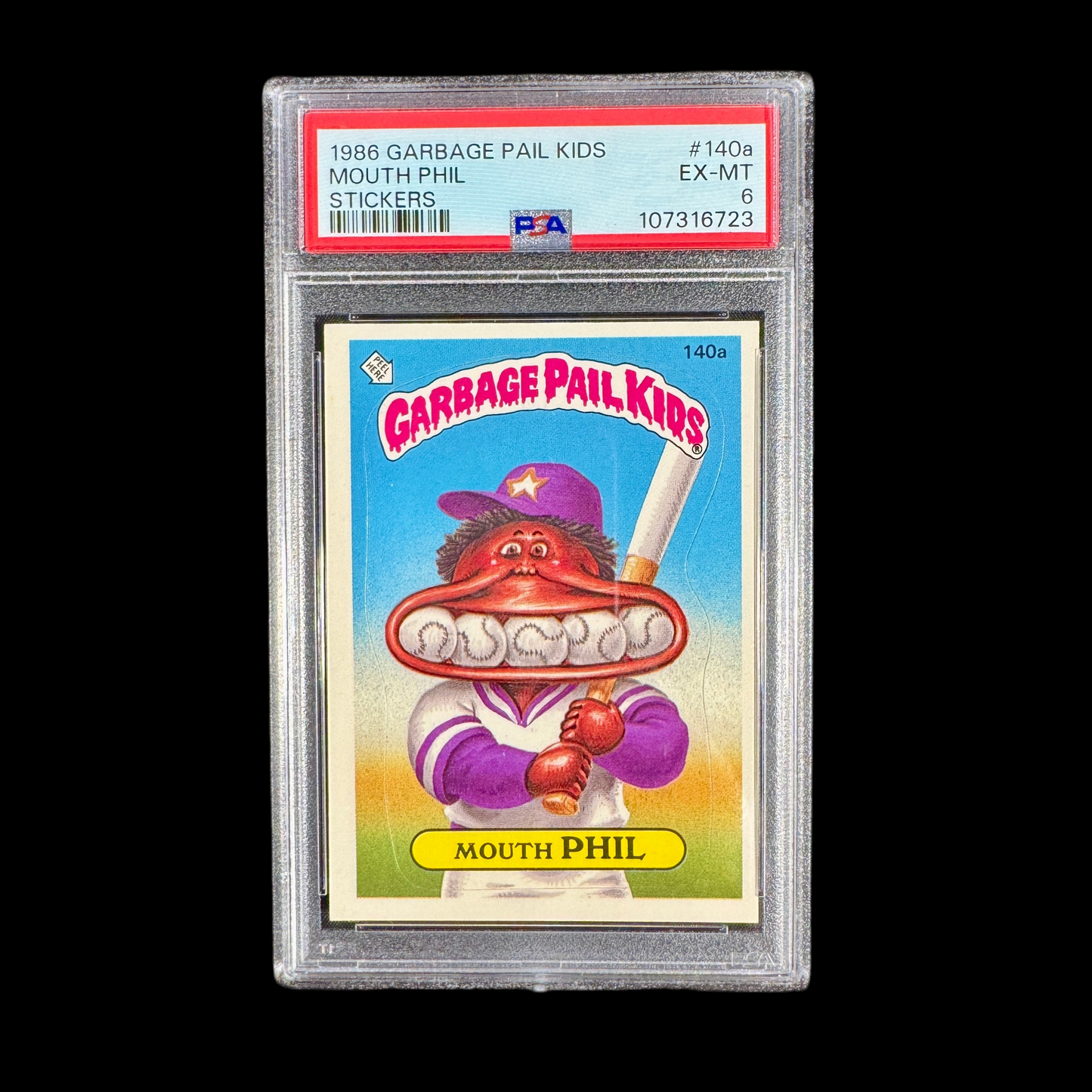 1986 Mouth Phil GPK PSA 6
