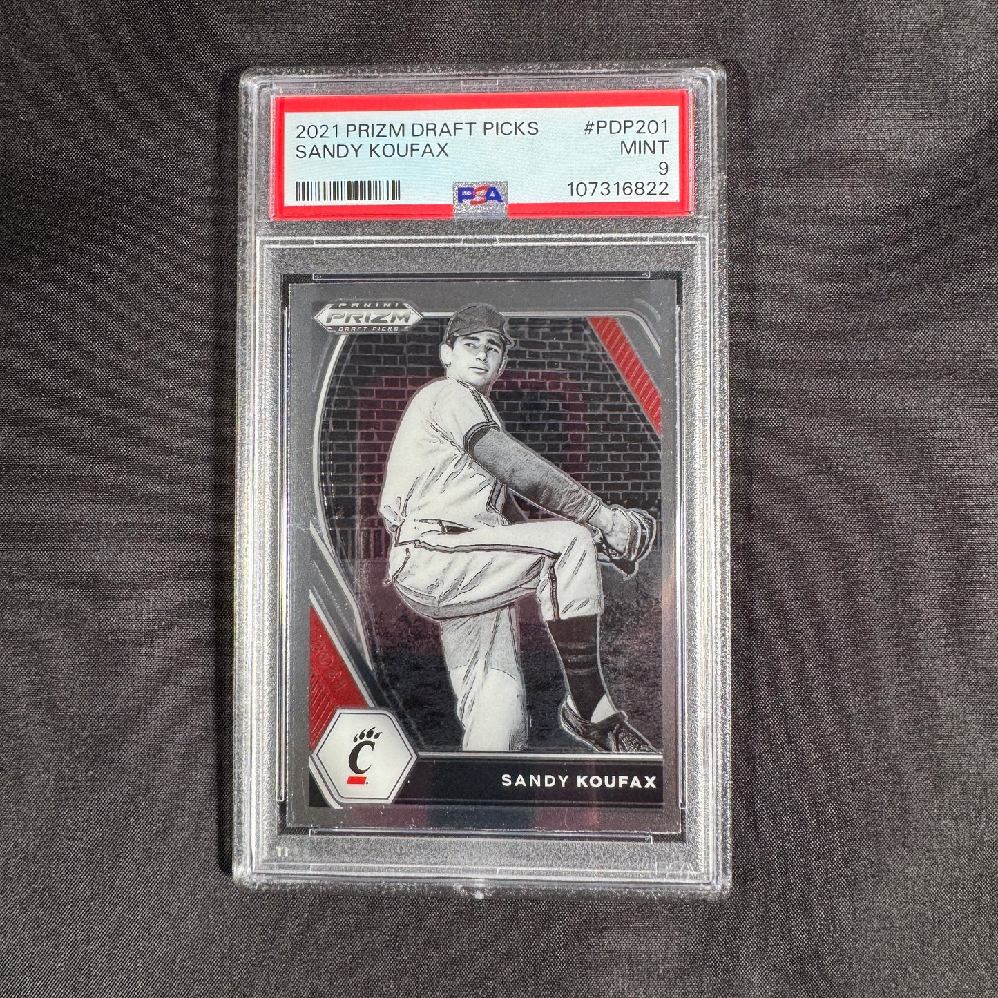 2021 Sandy Koufax Prizm Draft Picks PSA 9