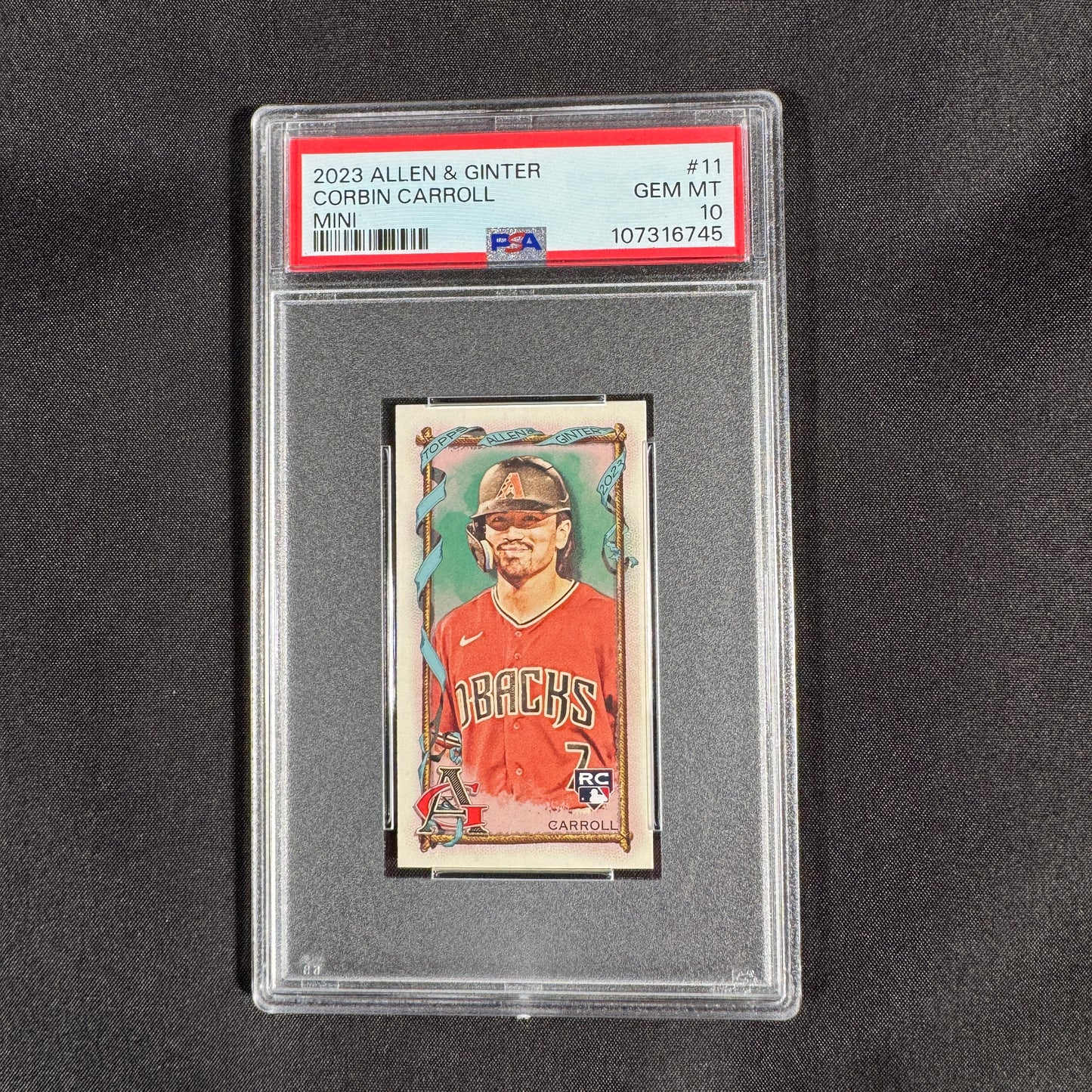 2023 Corbin Carrol Allen & Ginter mini PSA 10