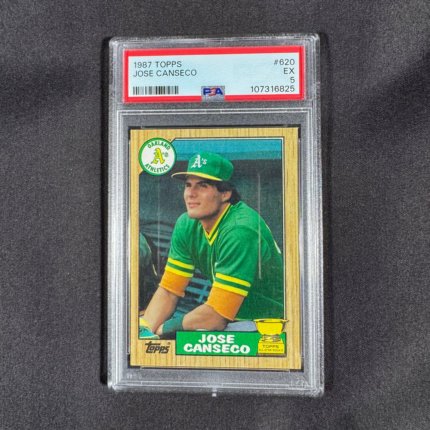 1987 Jose Canseco Topps PSA 5