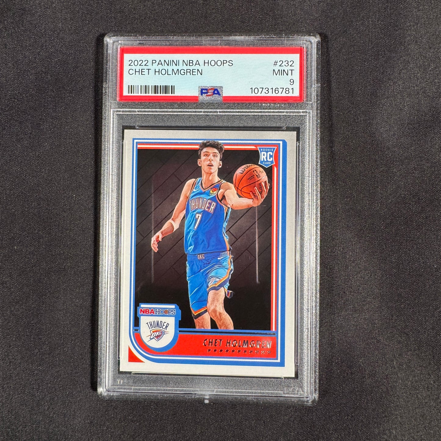 2022 Chet Holmgren Panini NBA Hoops PSA 9