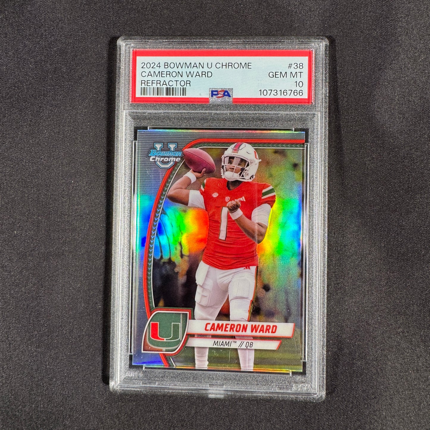 2024 Cameron Ward Boman U Chrome Refractor