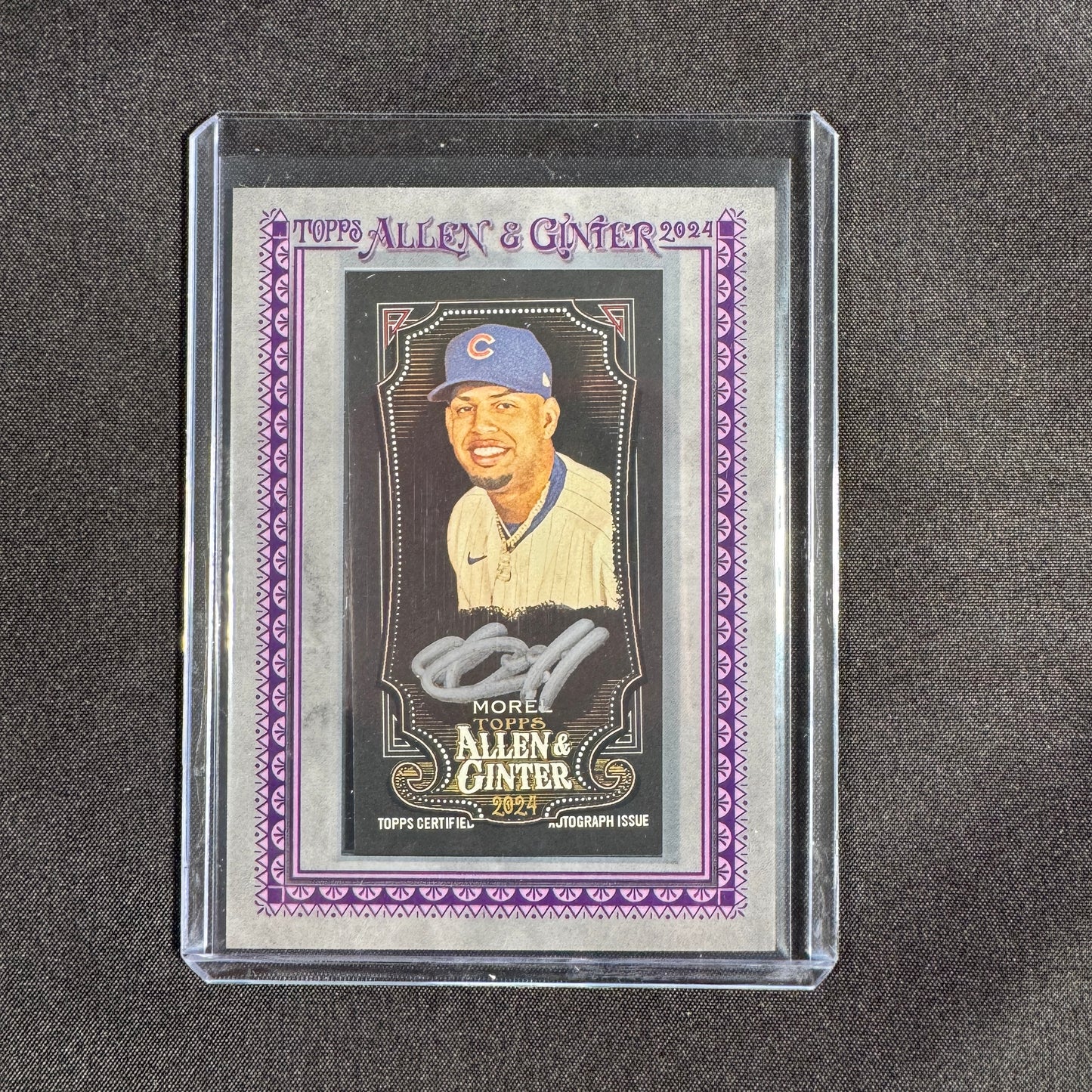 2024 Christopher Morel Allen & Ginter Silver Frame Mini Black Auto