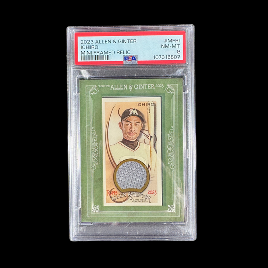 2023 Ichiro Allen & Ginter Mini Framed Relic PSA 8