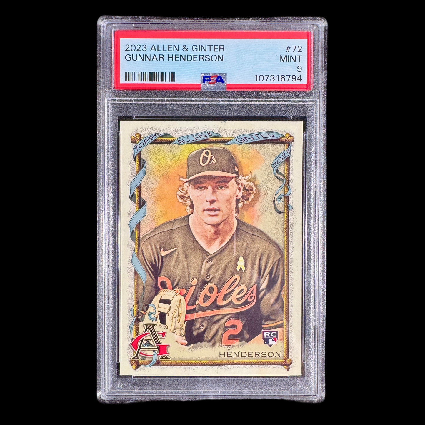 2023 Gunnar Henderson Allen & Ginter PSA 9
