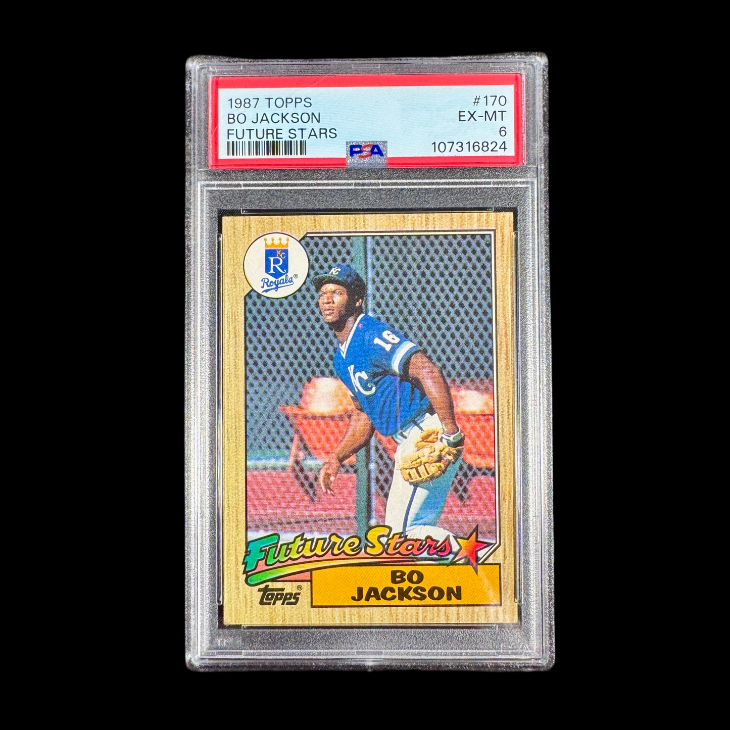 1987 Bo Jackson Topps Future Stars PSA 6