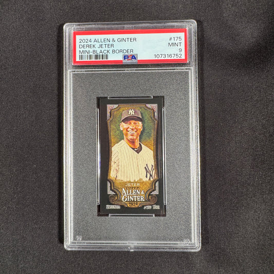 2024 Derek Jeter Allen & Ginter Mini Black Border PSA 9