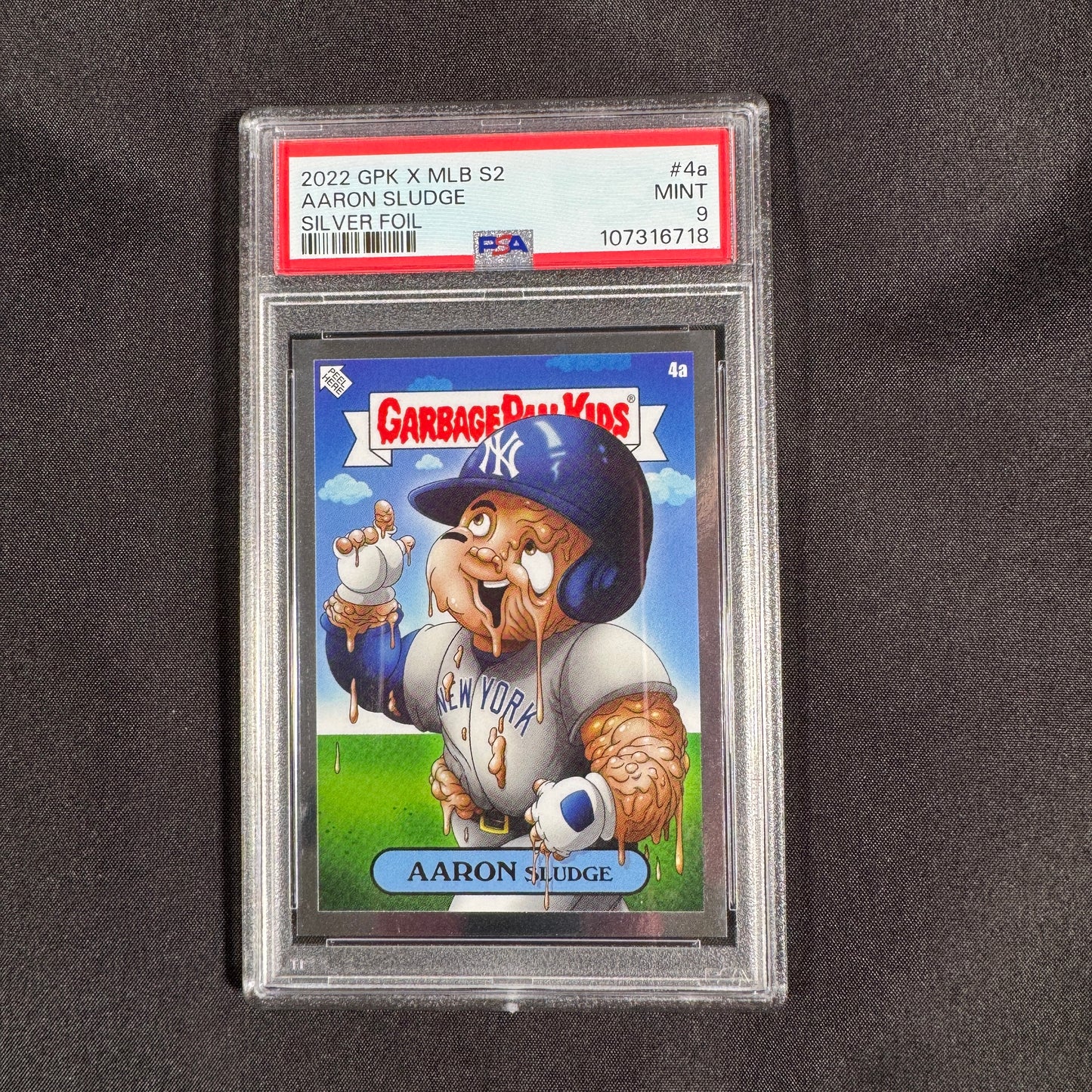 2022 Aaron Sludge GPKxMLB S2 Silver Foil PSA 9