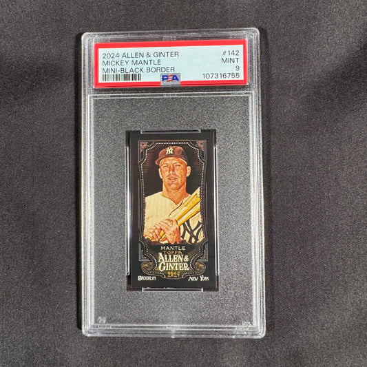 2024 Mickey Mantle Allen & Ginter Mini Black Border PSA 9