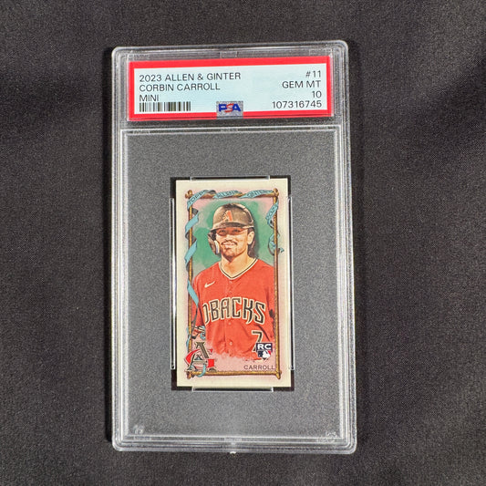 2023 Corbin Carrol Allen & Ginter mini PSA 10