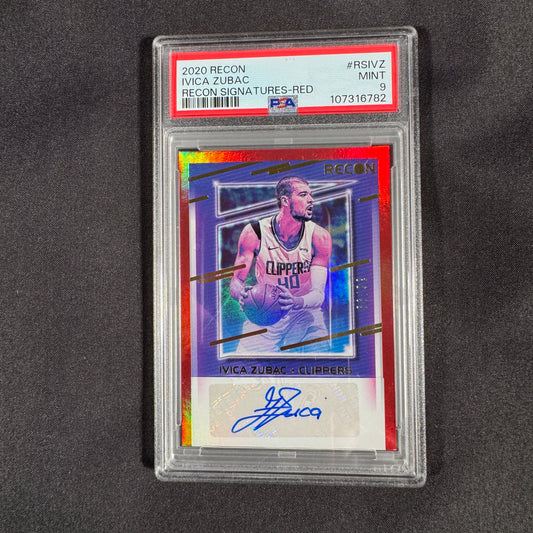 2020 Ivica Zubac Recon Signatures Red PSA 9