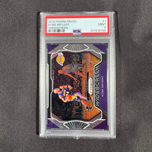 2019 Kobe Bryant Panini Prizm Widescreen PSA 9