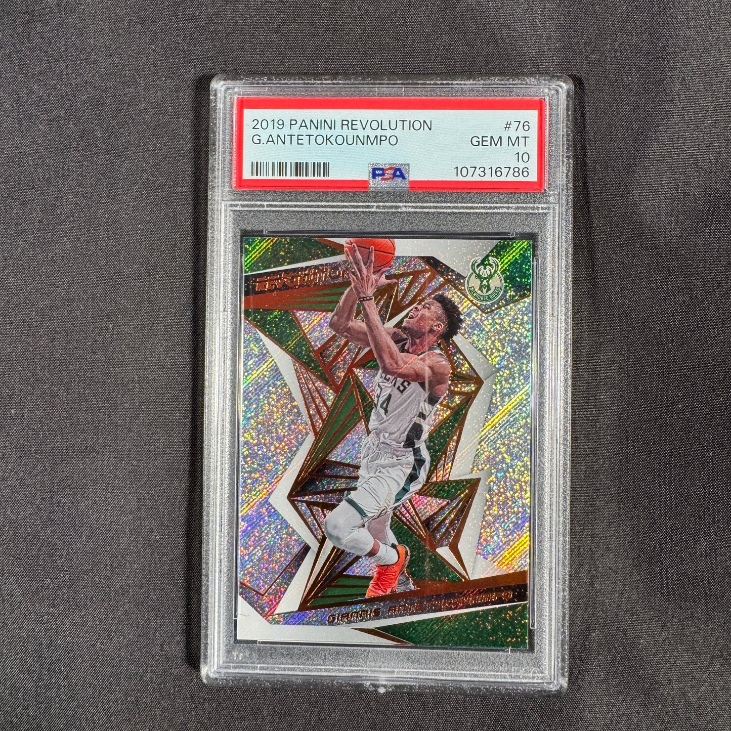 2019 Giannis Antetokounmpo Panini Revolution PSA 10