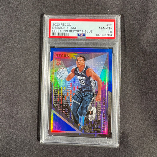2020 Desmond Bane Recon Scouting Reports Blue 29/89 PSA 8.5