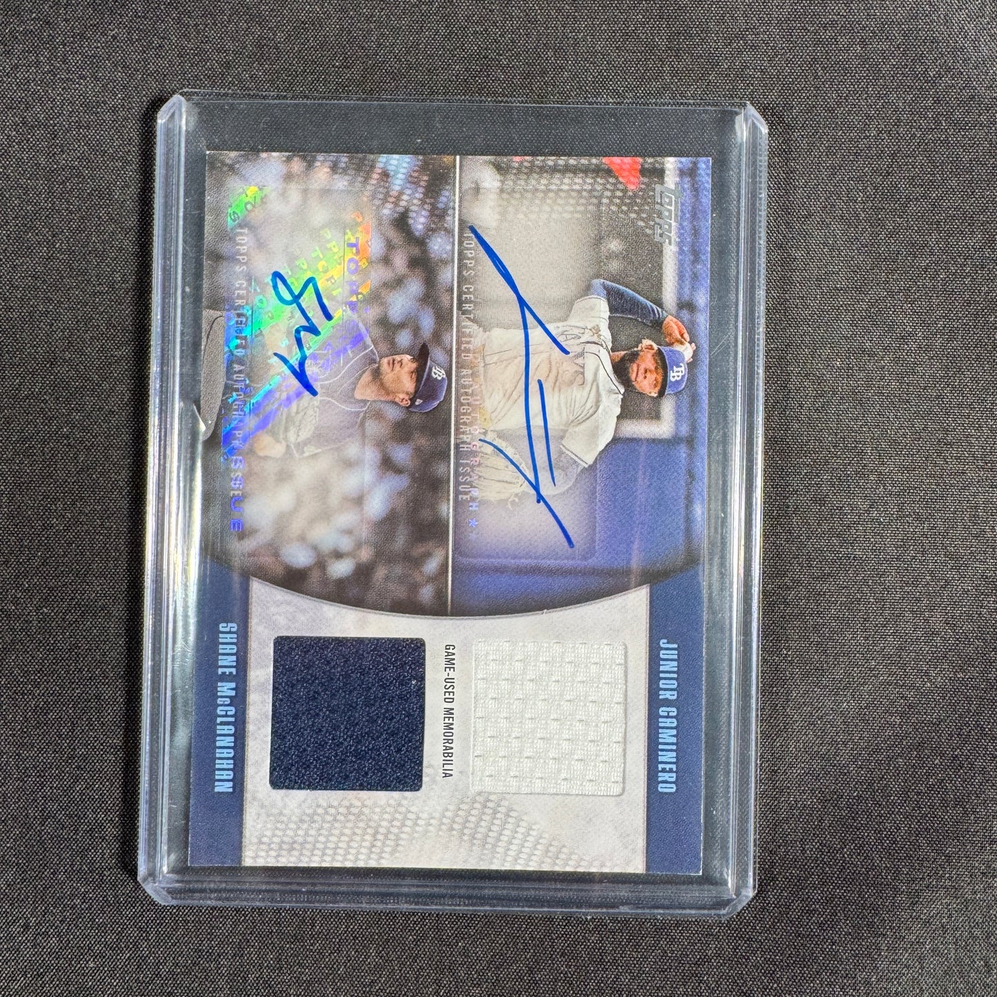 2025 Junior Caminero Shane McClanahan Topps Dual patch Auto