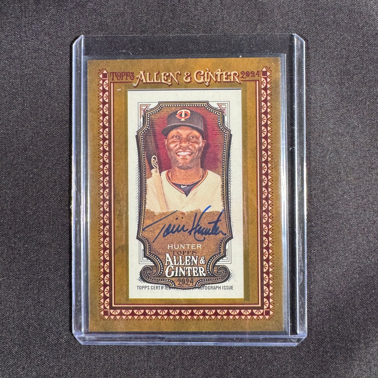 2024 Torii Hunter Topps Allen & Ginter Mini Auto